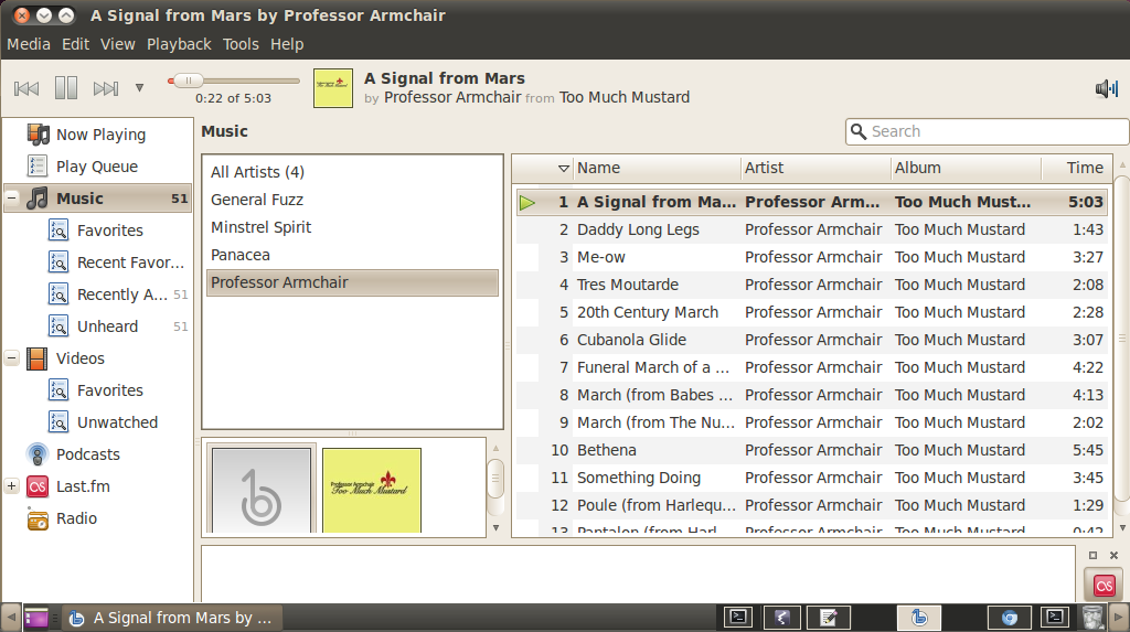 Banshee Music Player