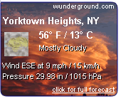Click for Yorktown Heights, New York Forecast